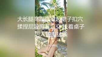 大长腿高跟鞋撩起裙子扣穴 揉捏屁股蹲着口交 扶着桌子后入撞击猛操